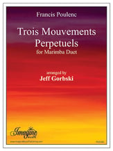 Trois Mouvements Perpetuels Marimba Duet cover